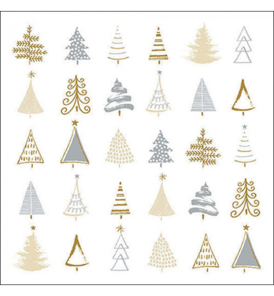 33319045 - Ambiente - Christmas tree doodles silver