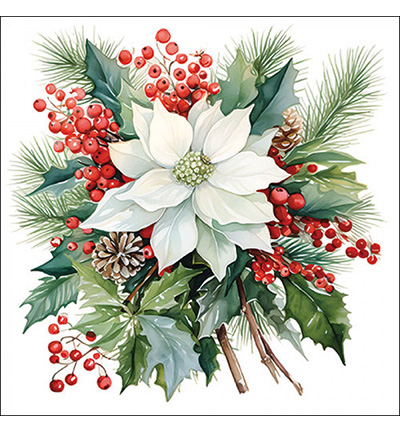 33319930 - Ambiente - Poinsettia bouquet white