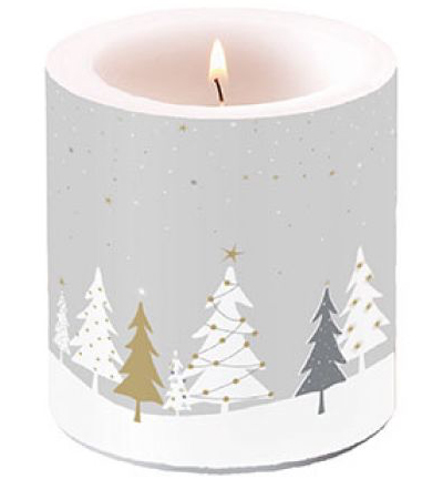 39215667 - Ambiente - Candle Small Midnight Trees Grey