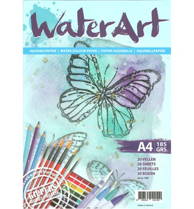 A4/185grs - WaterArt - Aquarel Papier 20 sheets