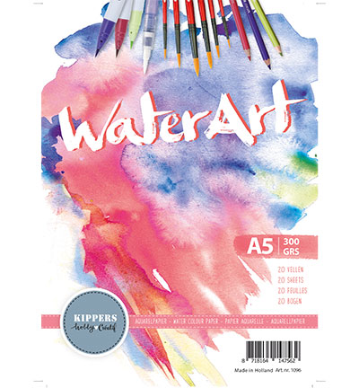 A5/300grs - WaterArt - Watercolor Paper 20 sheets