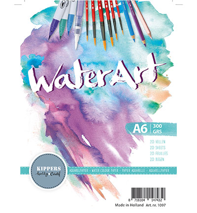 A6/300grs - WaterArt - Aquarel Papier 20 sheets