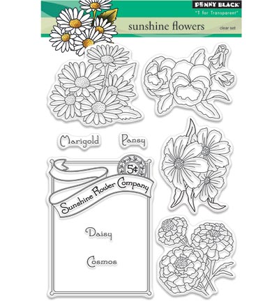 30-357 - Penny Black - Sunshine flowers