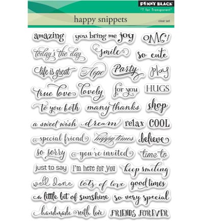 30-358 - Penny Black - Happy snippets