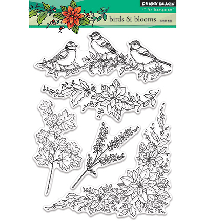 30-377 - Penny Black - Birds & blooms