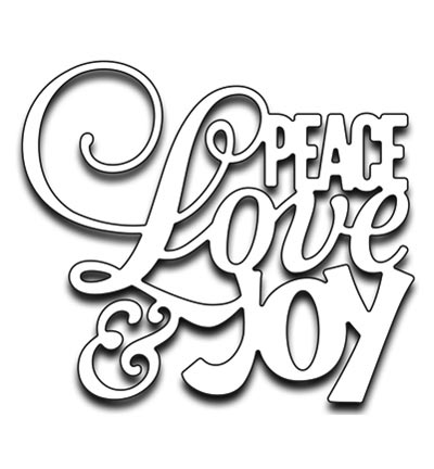 51-267 - Penny Black - Peace love and joy