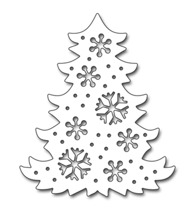 51-369 - Penny Black - Snowflake Tree(Metal Die)