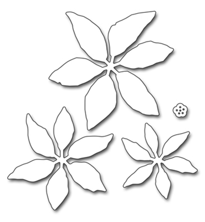 51-378 - Penny Black - Layered Poinsettia(Metal Die)