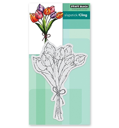 40-612 - Penny Black - Tulip bouquet
