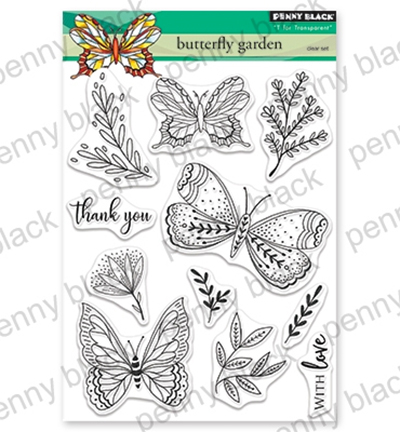 30-558 - Penny Black - Butterfly Garden