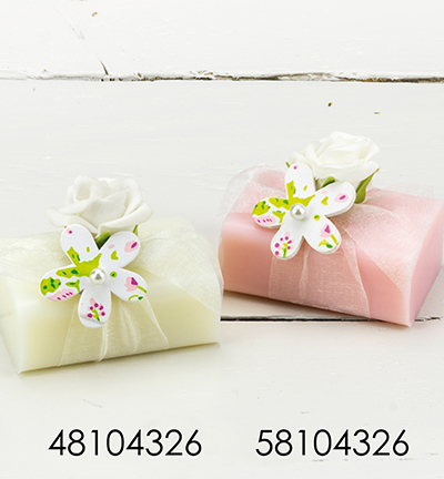8104326 - Kippers - Savon au lait de brebis Rectangle Rose Pivoine