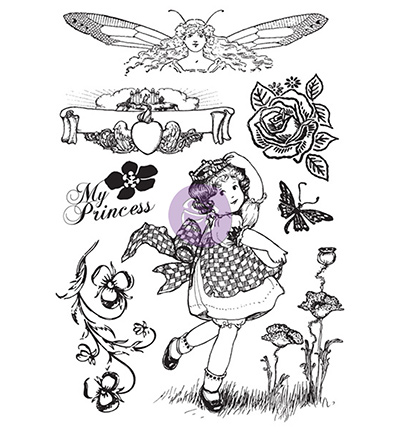 951078 - Prima Marketing - Cling Stamp-Princess