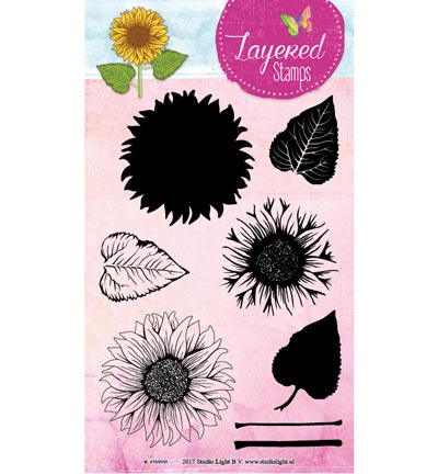 STAMPLS16 - StudioLight - Layered Flower Stamps nr.16