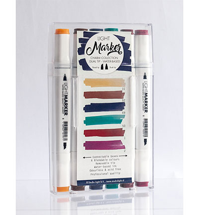 MARKER05 - StudioLight - Water Based Dual Tip Markers Chique
