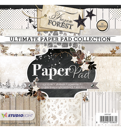 PPFF87 - StudioLight - Paper Pad Blok, Frozen Forest nr.87