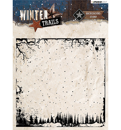 STAMPWT304 - StudioLight - Stamp Background Winter Trails nr.304