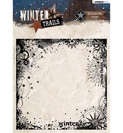 STAMPWT305 - StudioLight - Stamp Background Winter Trails nr.305