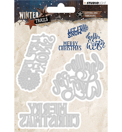 STENCILWT102 - StudioLight - Cutting and Embossing Die Winter Trails, nr.102