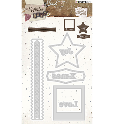 STENCILWD113 - StudioLight - Cutting and Embossing Die Winter Days, nr.113
