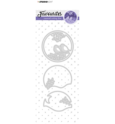 STENCILSL146 - StudioLight - Cutting and Embossing Die Layered, Favourites nr.146