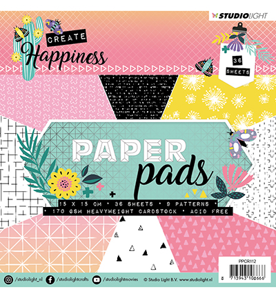 PPCR112 - StudioLight - Paper Pad, Create Happiness nr.112
