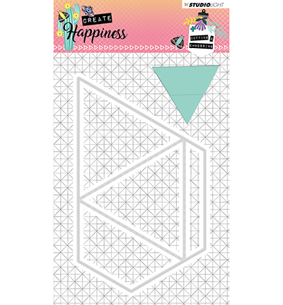 STENCILCR159 - StudioLight - Cutting and Embossing Die Create Happiness nr.159