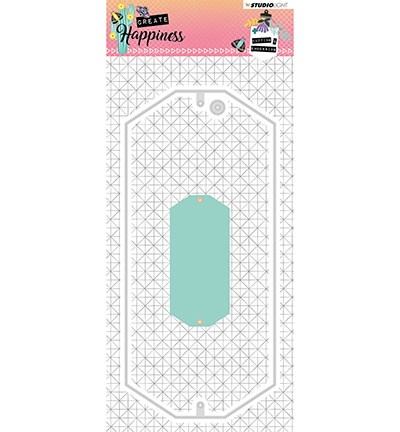 STENCILCR162 - StudioLight - Cutting and Embossing Die Create Happiness nr.162