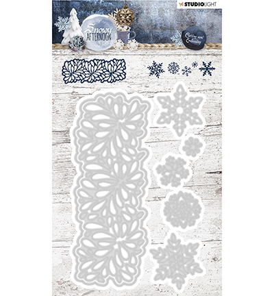 STENCILSA219 - StudioLight - Cutting and Embossing Die Cut, Snowy Afternoon nr.219