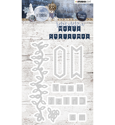 STENCILSA220 - StudioLight - Cutting and Embossing Die Cut, Snowy Afternoon nr.220