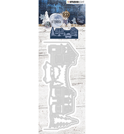 STENCILSA221 - StudioLight - Cutting and Embossing Die Cut, Snowy Afternoon nr.221