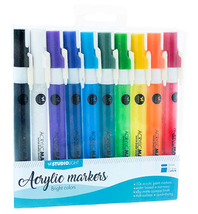AMSL01 - StudioLight - Acrylic Markers Bright Colors nr.01
