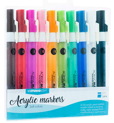 AMSL02 - StudioLight - Acrylic Markers Soft Colors nr.02