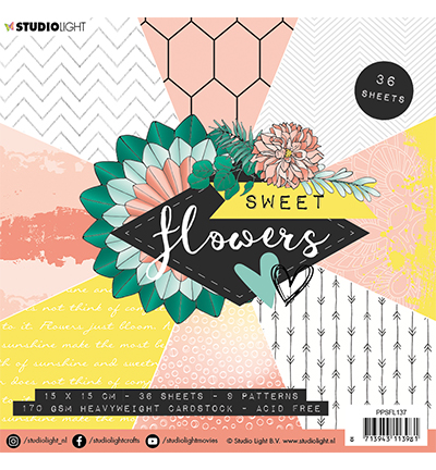 PPSFL137 - StudioLight - Paper Pad, Sweet Flowers nr.137