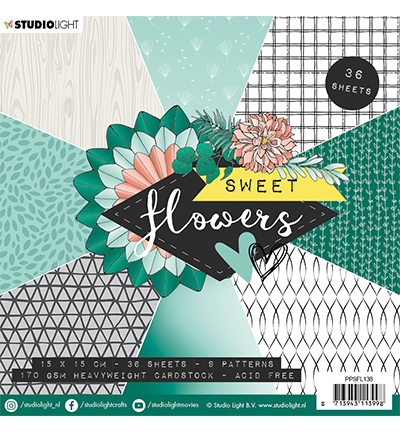 PPSFL138 - StudioLight - Paper Pad, Sweet Flowers nr.138