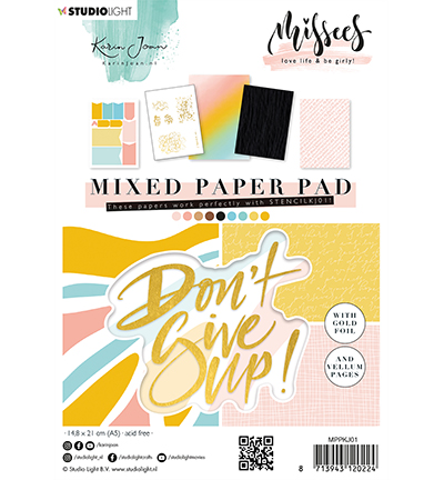 MPPKJ01 - StudioLight - Karin Joan Mixed Paper pad Missees Collection, nr.01