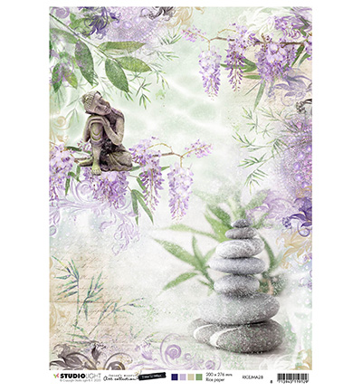 RICEJMA28 - StudioLight - Jenines Mindful Art Rice Paper Time to Relax, nr.28