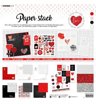 PAPERSTACKFWL01 - StudioLight - Studio Light - Paper Stack - Filled With love - nr.1