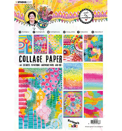 CPBM09 - Art by Marlene - BM Collage Paper Pattern Paper Marlenes World nr.9