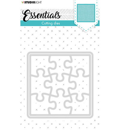 STENCILSL388 - StudioLight - SL Cutting Die Small shape square puzzle Essentials nr.388