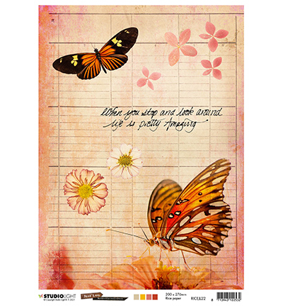 RICEJL22 - Just Lou - JL Rice Paper Butterfly Collection nr.22