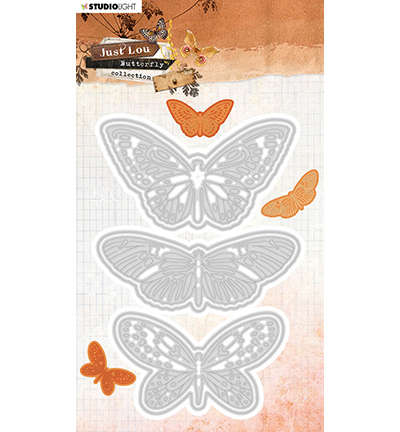 STENCILJL18 - Just Lou - JL Cutting & Emb. Die Butterfly Collection nr.18