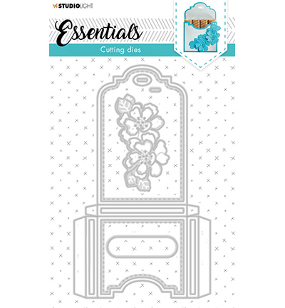 STENCILSL392 - StudioLight - SL Cutting Die Giftbox Merci Small Essentials nr.392