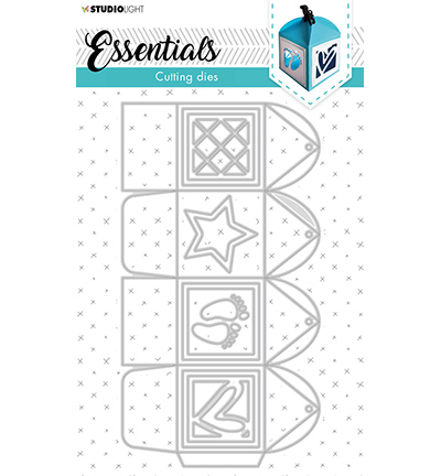 STENCILSL393 - StudioLight - SL Cutting Die Giftbox Square Essentials nr.393