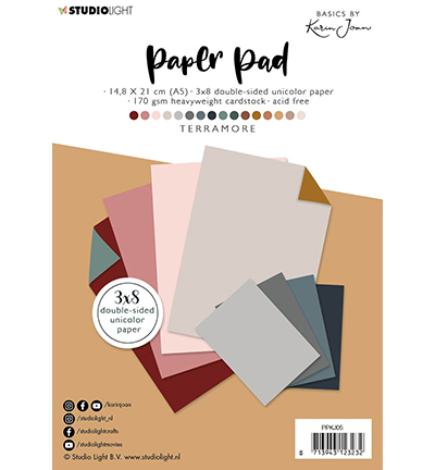 PPKJ05 - Karin Joan - KJ Paper Pad Pattern Paper Terramore Basics by Karin Joan nr.5