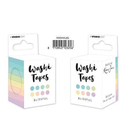 WASHIKJ05 - Karin Joan - KJ Washi Tape Blissful Pastels Basics by Karin Joan nr.5