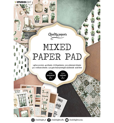 A5MPPSL157 - StudioLight - SL Mixed Paper Pad Pattern paper Essentials nr.157