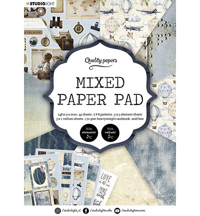 A5MPPSL162 - StudioLight - SL Mixed Paper Pad Pattern paper Essentials nr.162