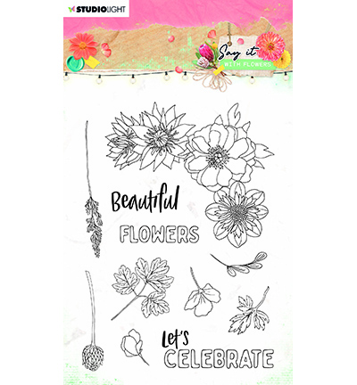 SL-SWF-STAMP526 - StudioLight - SL Clear Stamp Say it with flowers nr.526