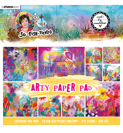 ABM-SFT-PP03 - Art by Marlene - ABM Paper Pad Arty Paper Pad So-Fish-Ticated nr.3