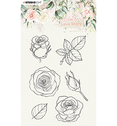 SL-ALS-STAMP01 - StudioLight - SL Clear Stamp Rose flower Another Love Story nr.1